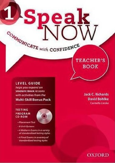 Speak Now 1 Teachers Book with Testing Program CD-ROM - Richards Jack C.