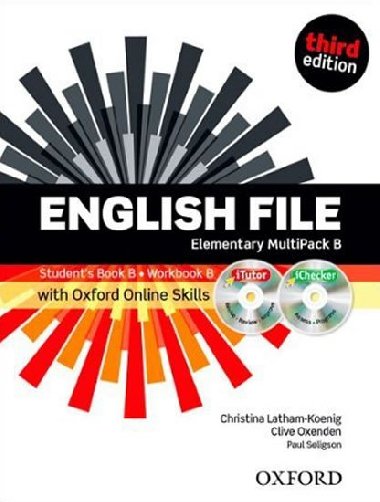 English File Third Edition Elementary Multipack B with Oxford Online Skills - Latham-Koenig Christina; Oxenden Clive