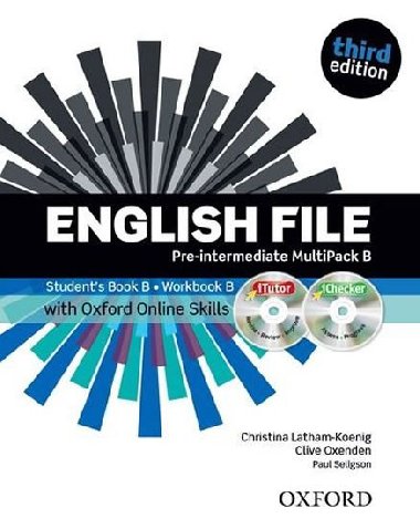 English File Third Edition Pre-intermediate Multipack B with Oxford Online Skills - Latham-Koenig Christina; Oxenden Clive
