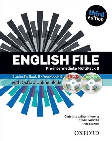 English File 3rd edition Pre-Intermediate MultiPACK B with Oxford Online Skills (without CD-ROM) - Latham-Koenig Christina; Oxenden Clive
