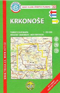 Krkonoše - mapa KČT 1:50 000 číslo 22 - 11. vydání 2018 - Klub Českých Turistů