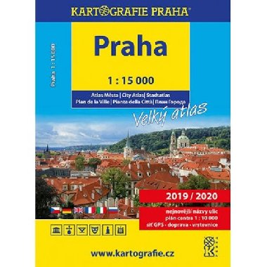 Praha - Velký atlas, 1 : 15 000 - neuveden