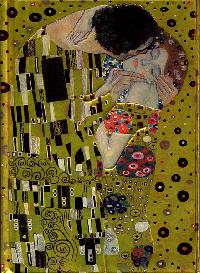 Zpisnk Gustav Klimt The Kiss 15,5 x 21,5 cm - Flame Tree