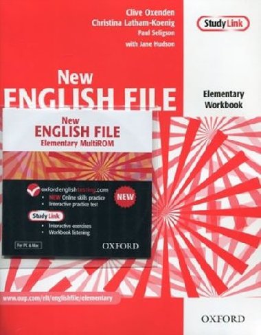 New English File Elementary Workbook with MultiRom Pack - Oxenden Clive