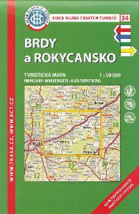 Brdy a Rokycansko - mapa KČT 1:50 000 číslo 34 - 8. vydání 2018 - Klub Českých Turistů