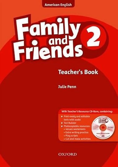 Family and Friends 2 American English Teachers Book + CD-ROM Pack - Penn Julie