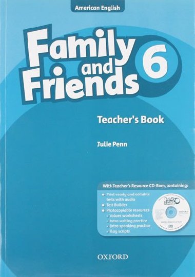 Family and Friends 6 American English Teachers Book + CD-ROM Pack - Penn Julie