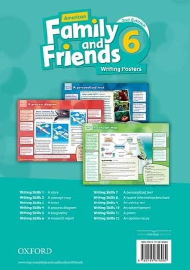 Family and Friends 6 American Second Edition Writing Posters - Simmons Naomi