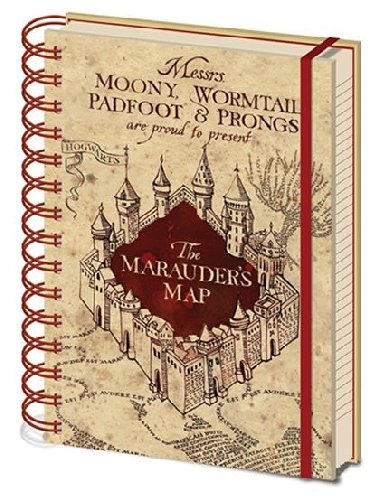 Zápisník Harry Potter - Mapa A5 - neuveden