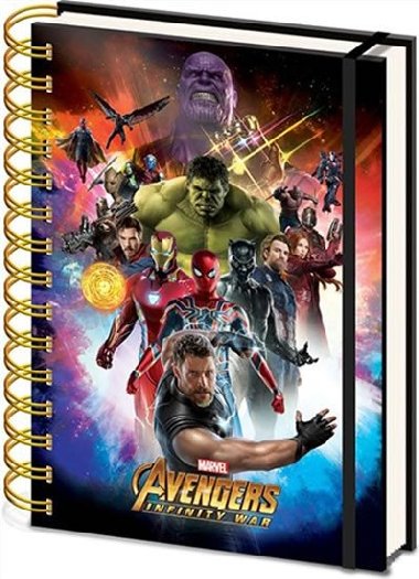 Zpisnk Avengers: Infinity War A5 - neuveden