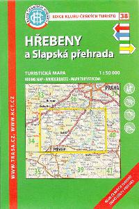 Hřebeny a Slapská přehrada - mapa KČT 1:50 000 číslo 38 - Klub Českých Turistů