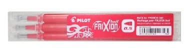 PILOT náplň FriXion 05 červená-sada 3ks - neuveden