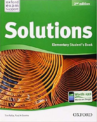 Solutions 2nd Edition Elementary Students Book International Edition - Falla Tim, Davies Paul A.