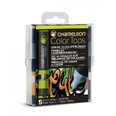 Set Chameleon Color Tops, 5ks - zemit tny - neuveden