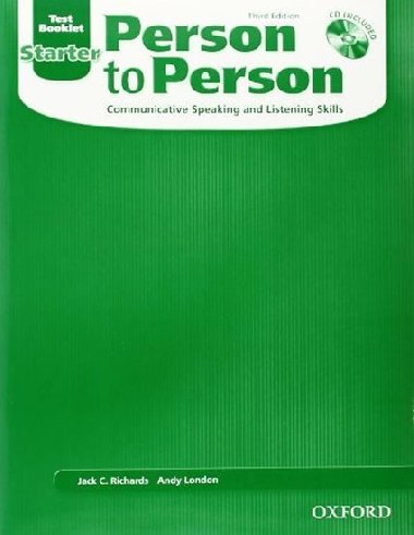 Person to Person 3rd Edition Starter Test Booklet + CD - kolektiv autor