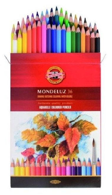 Koh-i-noor souprava akvarelových pastelek 36 ks Mondeluz - neuveden