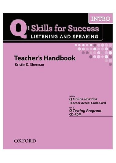 Q: Skills for Success Intro Listening & Speaking Teachers Handbook with Q Testing Program - kolektiv autor