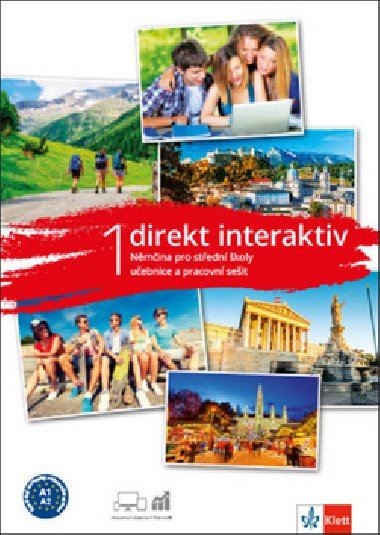 Direkt interaktiv 1 (A1-A2) - Němčina pro střední školy učebnice a pracovní sešit balíček + kód - Klett
