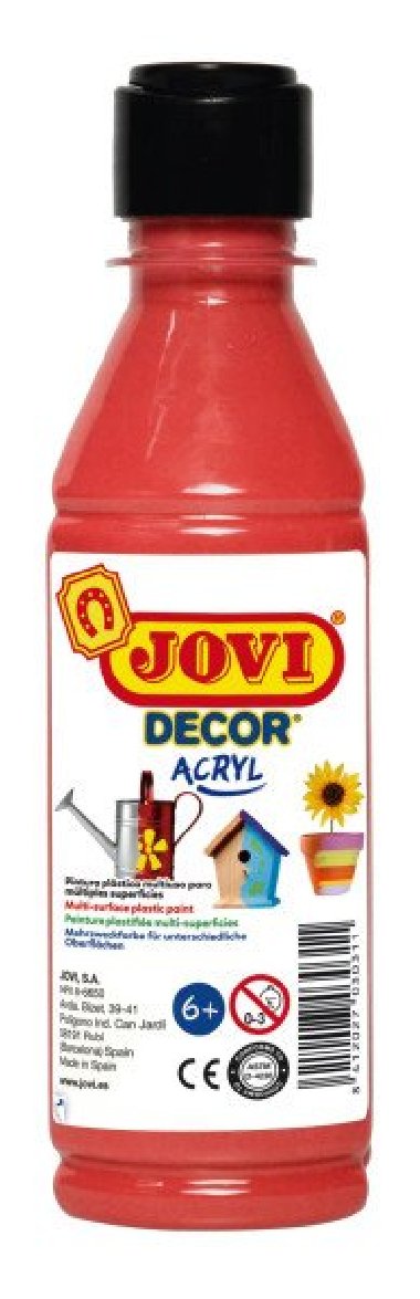 JOVI DECOR - akrylová barva 250ml červená - neuveden