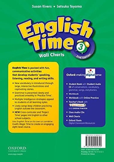 English Time 2nd Edition 3 Wall Charts - kolektiv autor