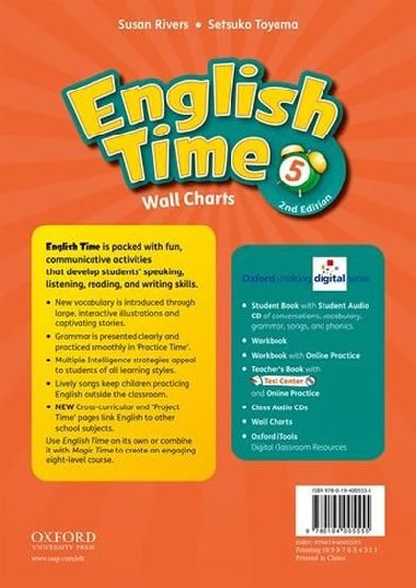 English Time 2nd Edition 5 Wall Charts - kolektiv autor