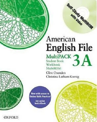 American English File 3 Students Book + Workbook Multipack A with Online Skills Practice Pack - kolektiv autor