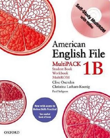 American English File 1 Students Book + Workbook Multipack B with Online Skills Practice Pack - kolektiv autor