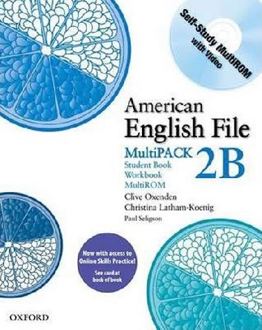 American English File 2 Students Book + Workbook Multipack B with Online Skills Practice Pack - kolektiv autor