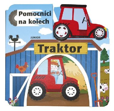 Traktor - Pomocníci na kolech + dřevěný, ekologicky nezávadný traktůrek - Junior