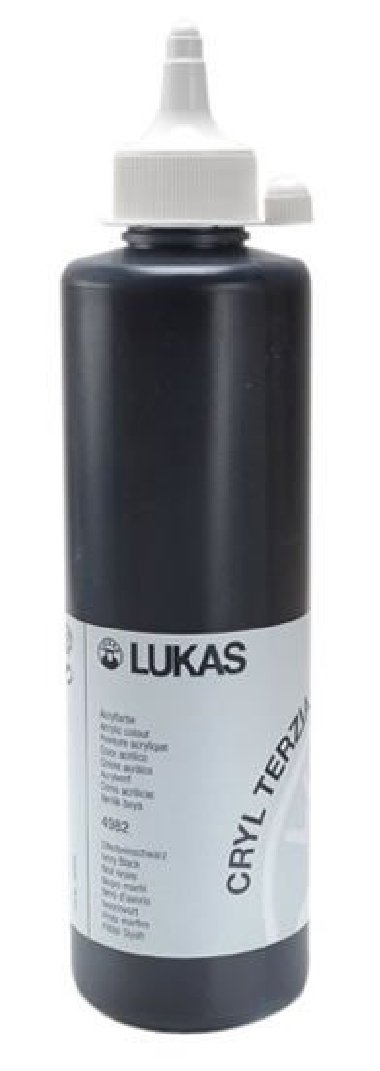 LUKAS akrylov barva TERZIA - Ivory black 500 ml - neuveden