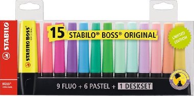 STABILO BOSS Original 15 ks deskset - neuveden