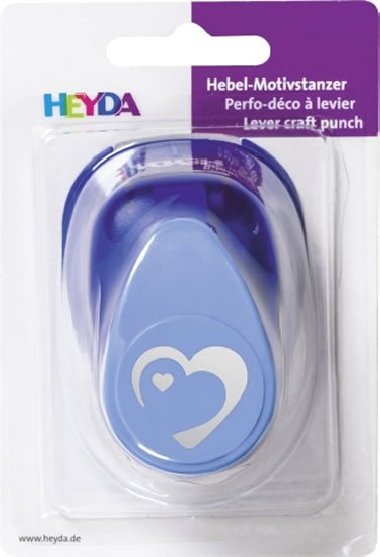 HEYDA ozdobná děrovačka 3D velikost L - srdce 2,5 cm - neuveden