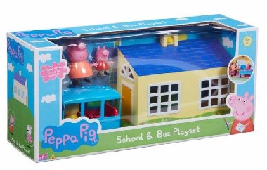 Prasátko Peppa - škola a školní autobus hrací set - neuveden