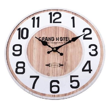 Dřevěné hodiny na zeď - Grand Hotel - neuveden