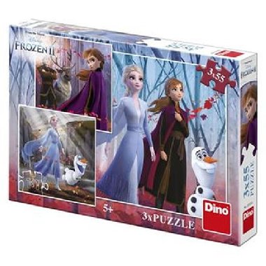 Ledové království II - puzzle 3 x 55 dílků - neuveden