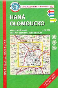 Han Olomoucko - mapa KT 1:50 000 slo 57 - Klub eskch Turist