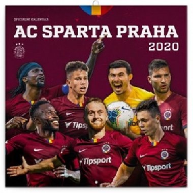 Kalend poznmkov 2020 - AC Sparta Praha, 30  30 cm - Presco