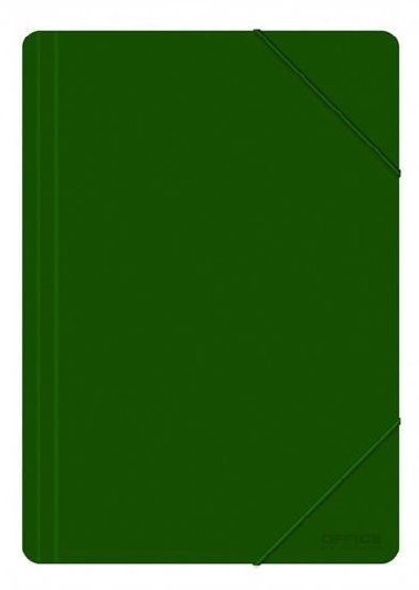 Spisov desky PP s gumikou A4 500 um - zelen - neuveden