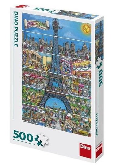 Eiffelova věž kreslená 500 Puzzle