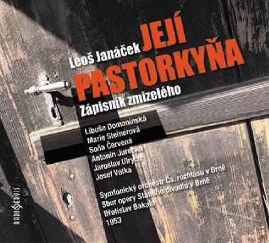 Jej pastorkya / Zpisnk zmizelho - 2 CD - Janek Leo