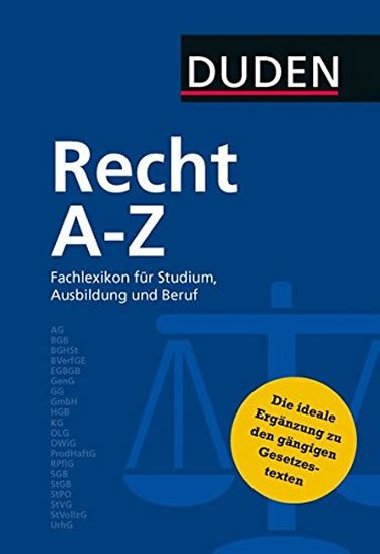 Duden Recht A - Z: Fachlexikon fr Studium, Ausbildung und Beruf - kolektiv autor