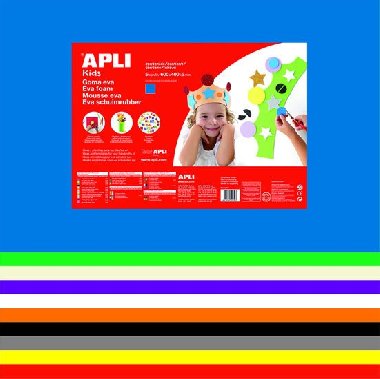APLI pěnovka 400 x 600 mm - mix barev 10 ks - neuveden
