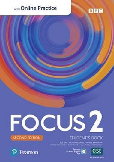 Focus 2 Students Book with Standard Pearson Practice English App (2nd) - Kay Sue