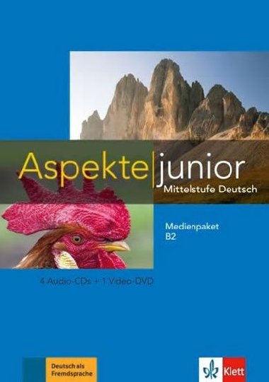 Aspekte junior 2 (B2) - Medienpaket (4CD + DVD) - neuveden