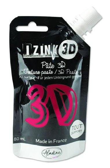 IZINK 3D reliéfní pasta 80 ml/geranium, růžová - neuveden