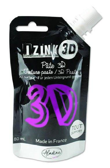 IZINK 3D reliéfní pasta 80 ml/crocus, fialová - neuveden