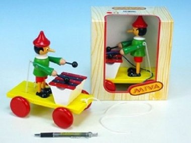 Pinocchio s xylofonem tahac barevn v krabice - 