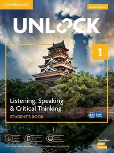 Unlock Level 1 Listening, Speaking & Critical Thinking Students Book, Mob App and Online Workbook w/ Downloadable Audio and Video - White N.M.