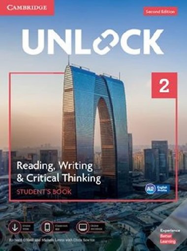 Unlock Level 2 Reading, Writing, & Critical Thinking Students Book, Mob App and Online Workbook w/ Downloadable Video - ONeill Richard