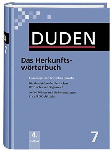 Duden Band 7 Das Herkunfts-wrterbuch: Etymologie der deutschen Sprache - kolektiv autor